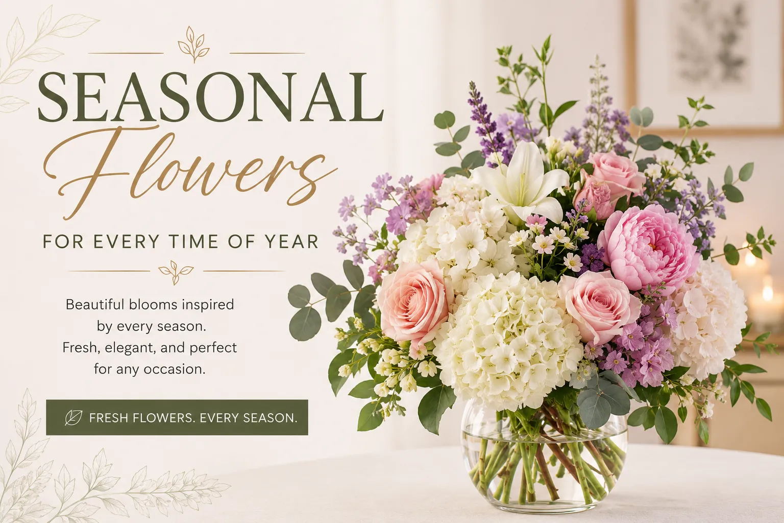 Seasonal Flowers for Every Time of Year